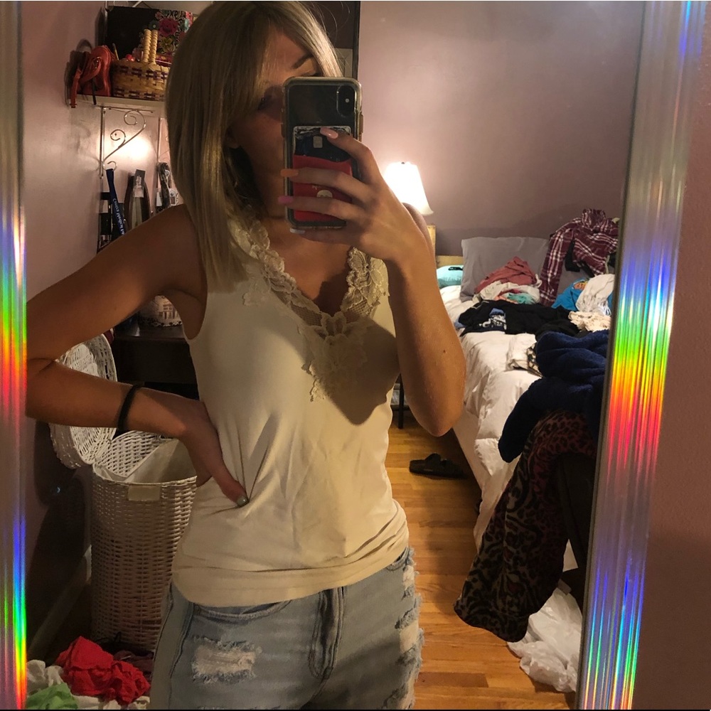 Banana republic lace blouse